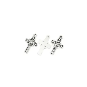 10 Pcs Tibetan Silver Celtic Cross 26mm x 16mm Charms Pendants