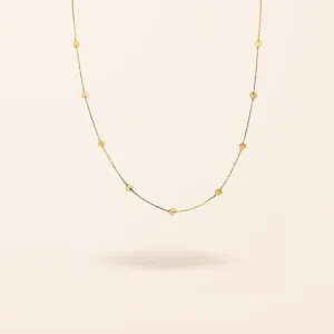 10K Gold Multiple Heart Necklace