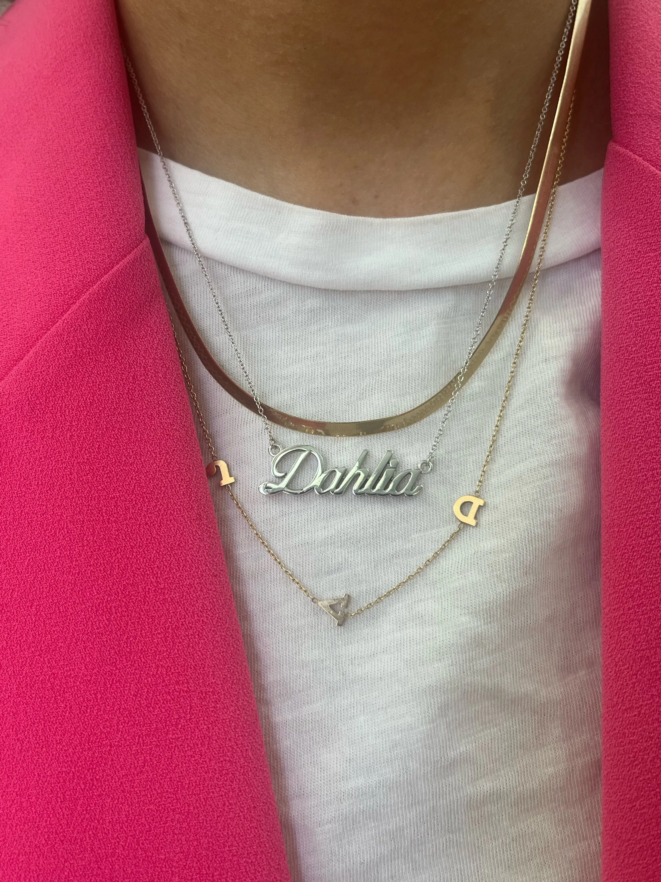 10K Gold Script Name Necklace