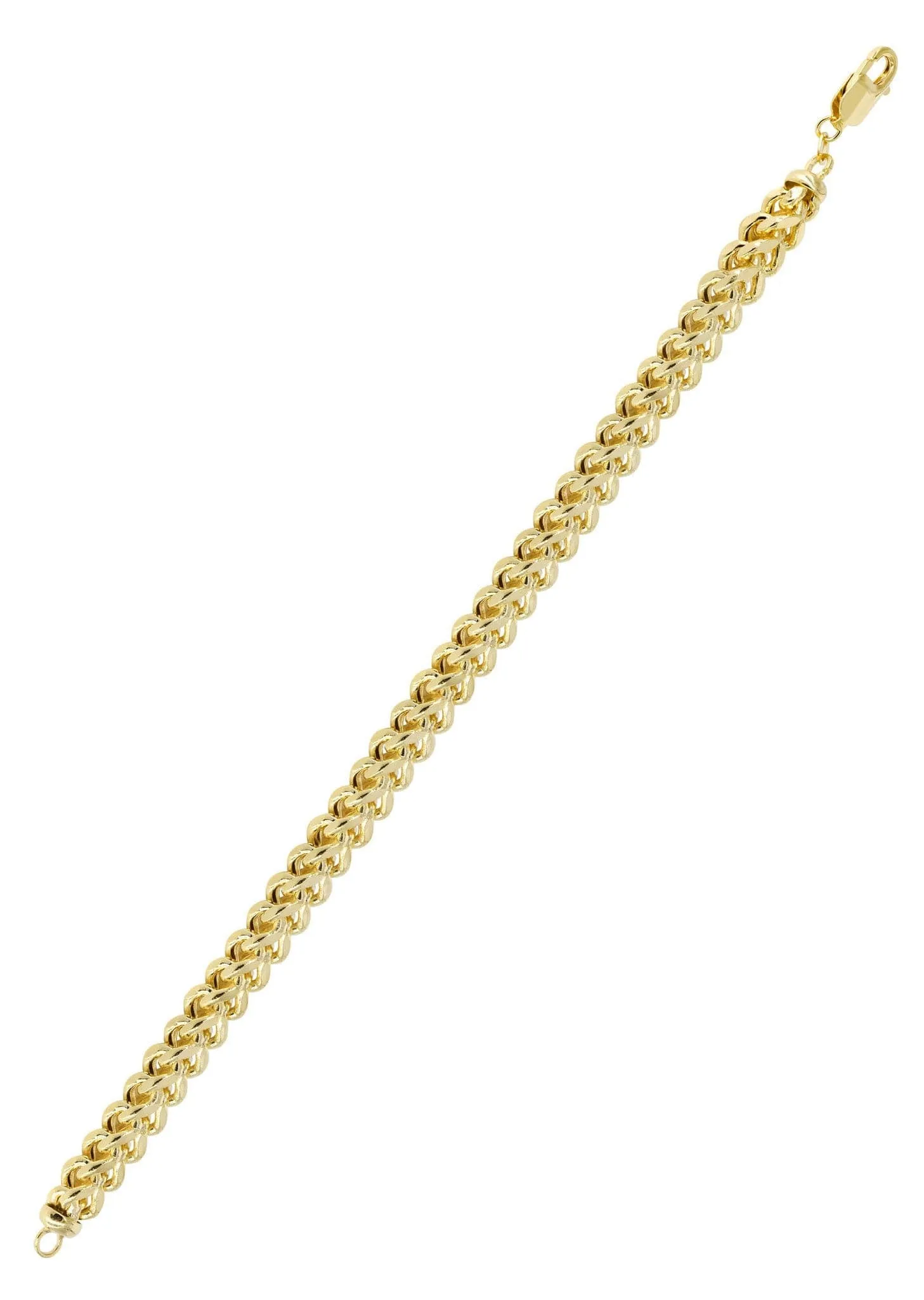 14K Gold Bracelet Semi Solid  Franco