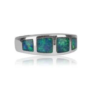 14kt Opal inlay ring