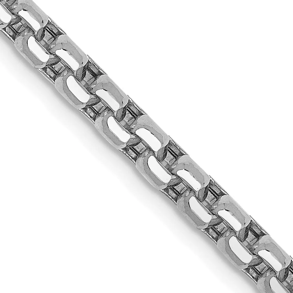 14KT White Gold 24-inch 3.6MM Box Chain