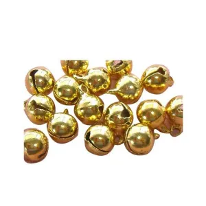 15 Pcs Gold Tone Bells Tinkling Christmas Bell 3D 12mm x  7mm Charms Pendants