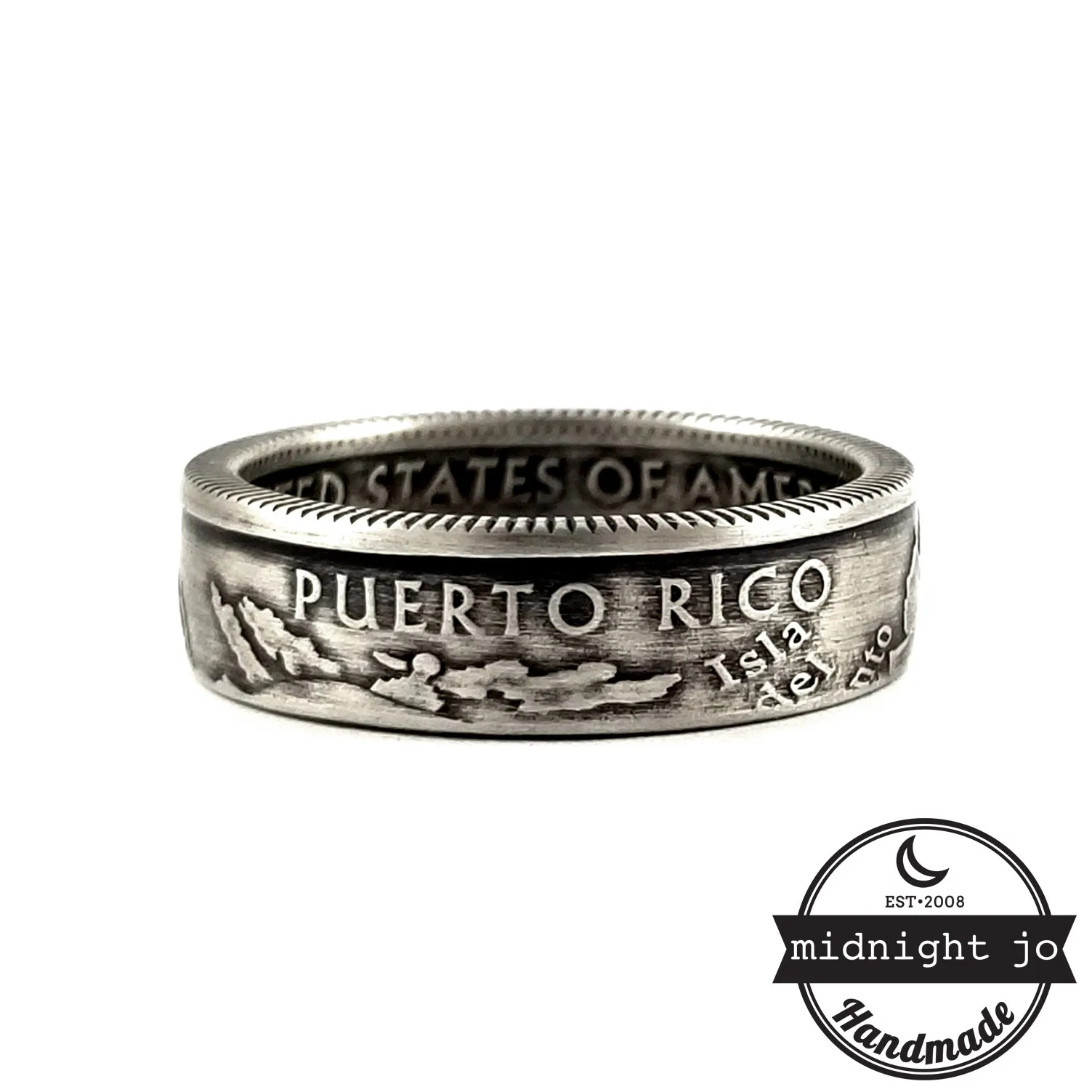 90% Silver Puerto Rico Quarter Ring