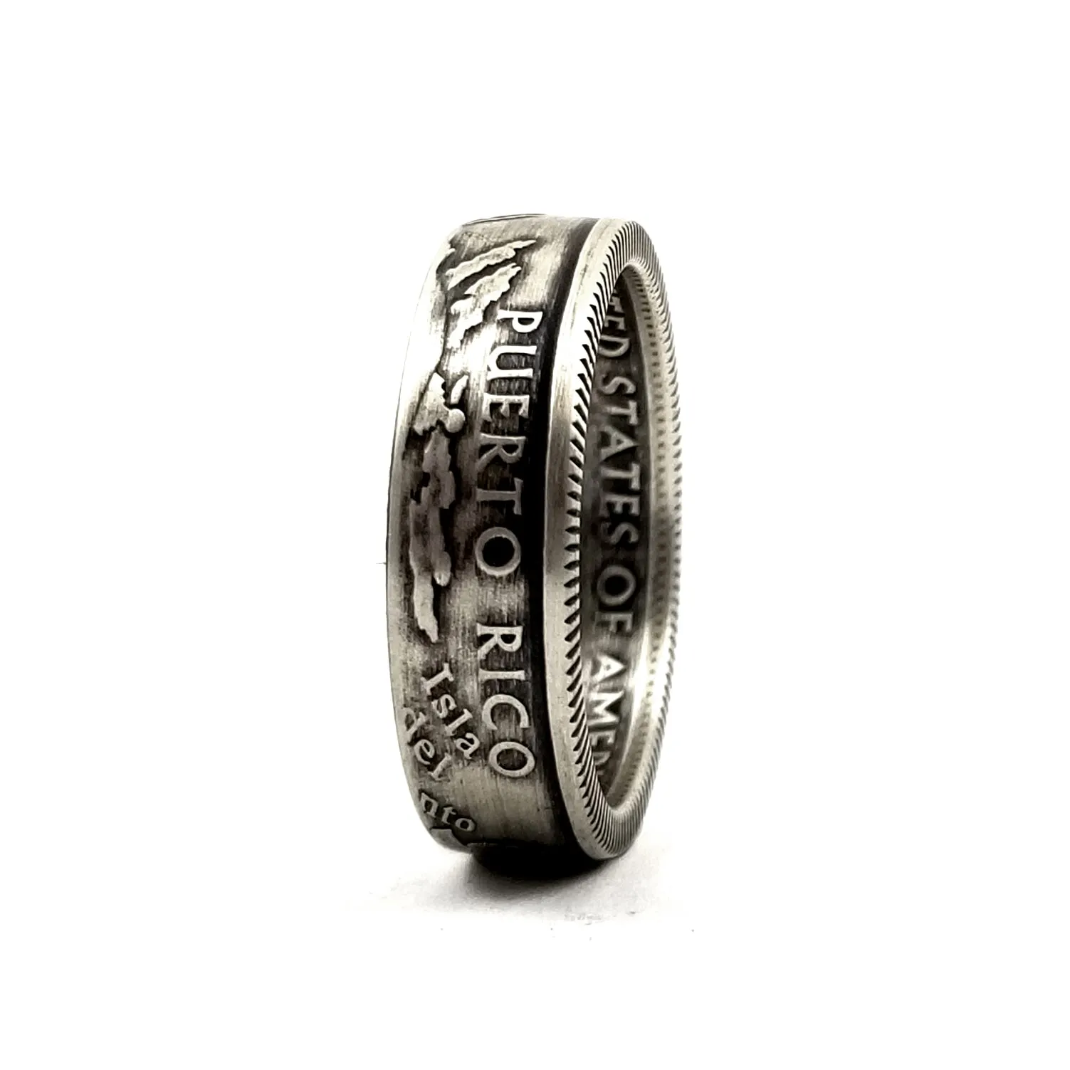 90% Silver Puerto Rico Quarter Ring