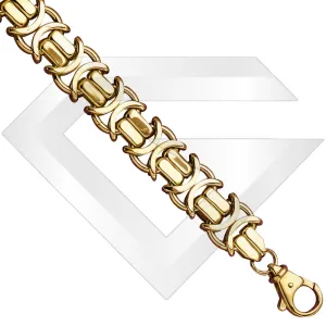 9ct UK Flat Byzantine Gold Chain / Bracelet (Gauge 7)