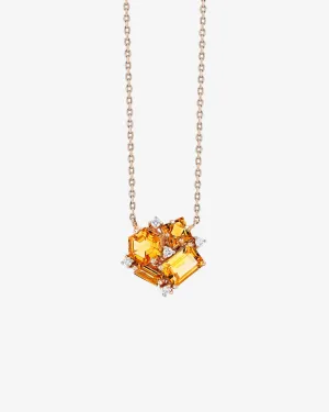 Amalfi Citrine Blossom Pendant