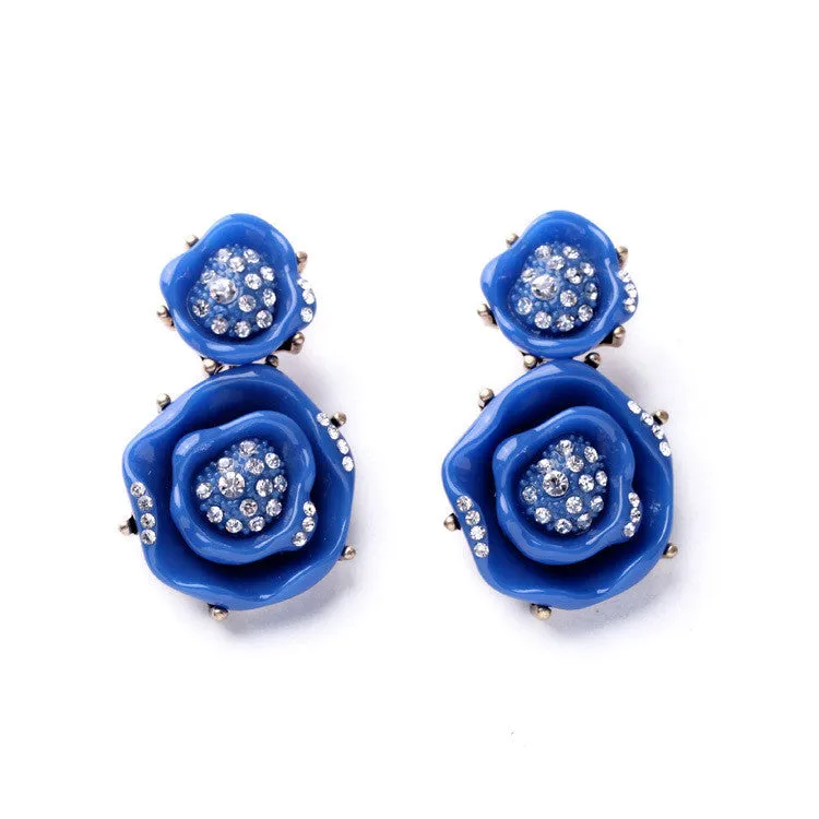 AVIA - 3D Rose Pendant Earrings