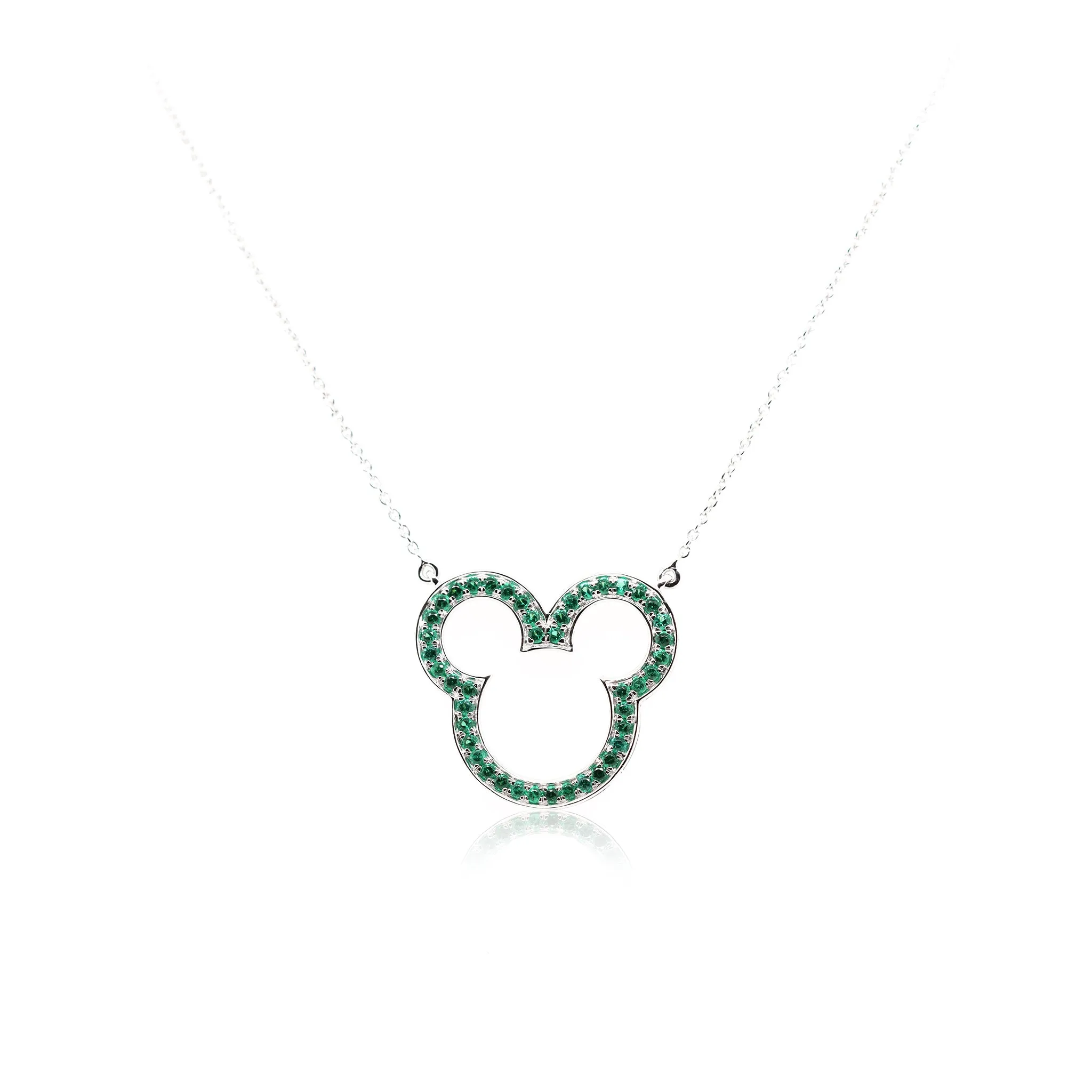 Bear Emerald Necklace