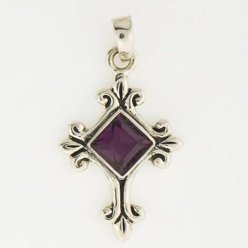 Birthstone Cross Pendants