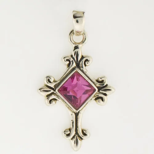 Birthstone Cross Pendants