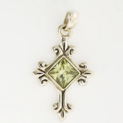 Birthstone Cross Pendants