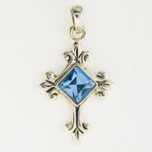 Birthstone Cross Pendants