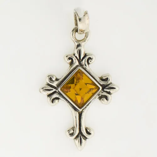 Birthstone Cross Pendants