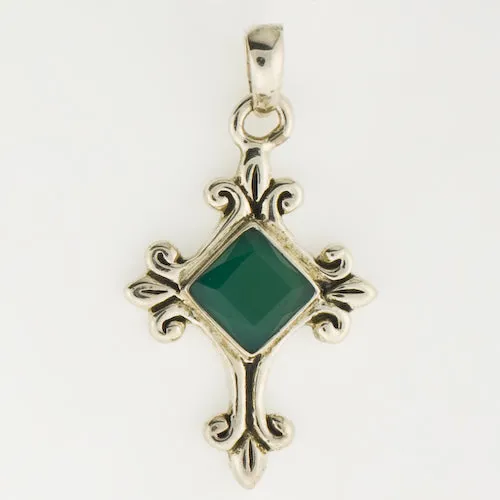 Birthstone Cross Pendants