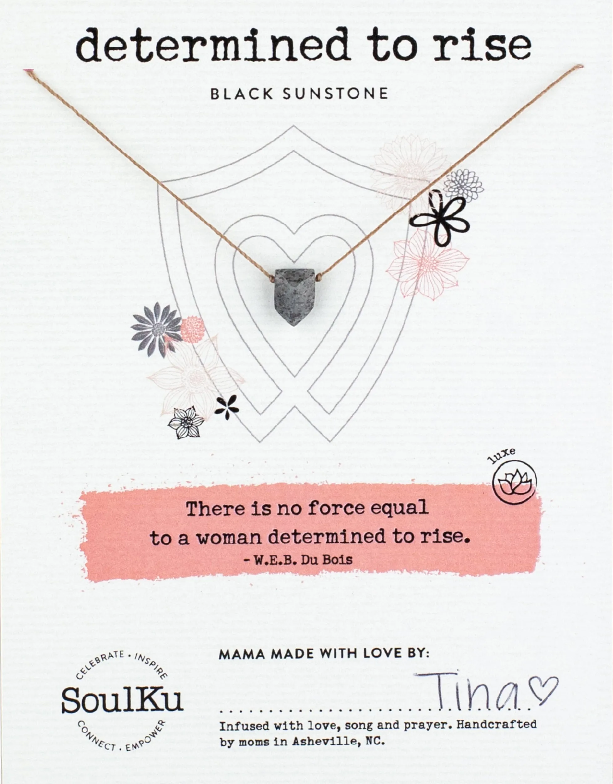 Black Sunstone Empowering Necklace for Determined To Rise