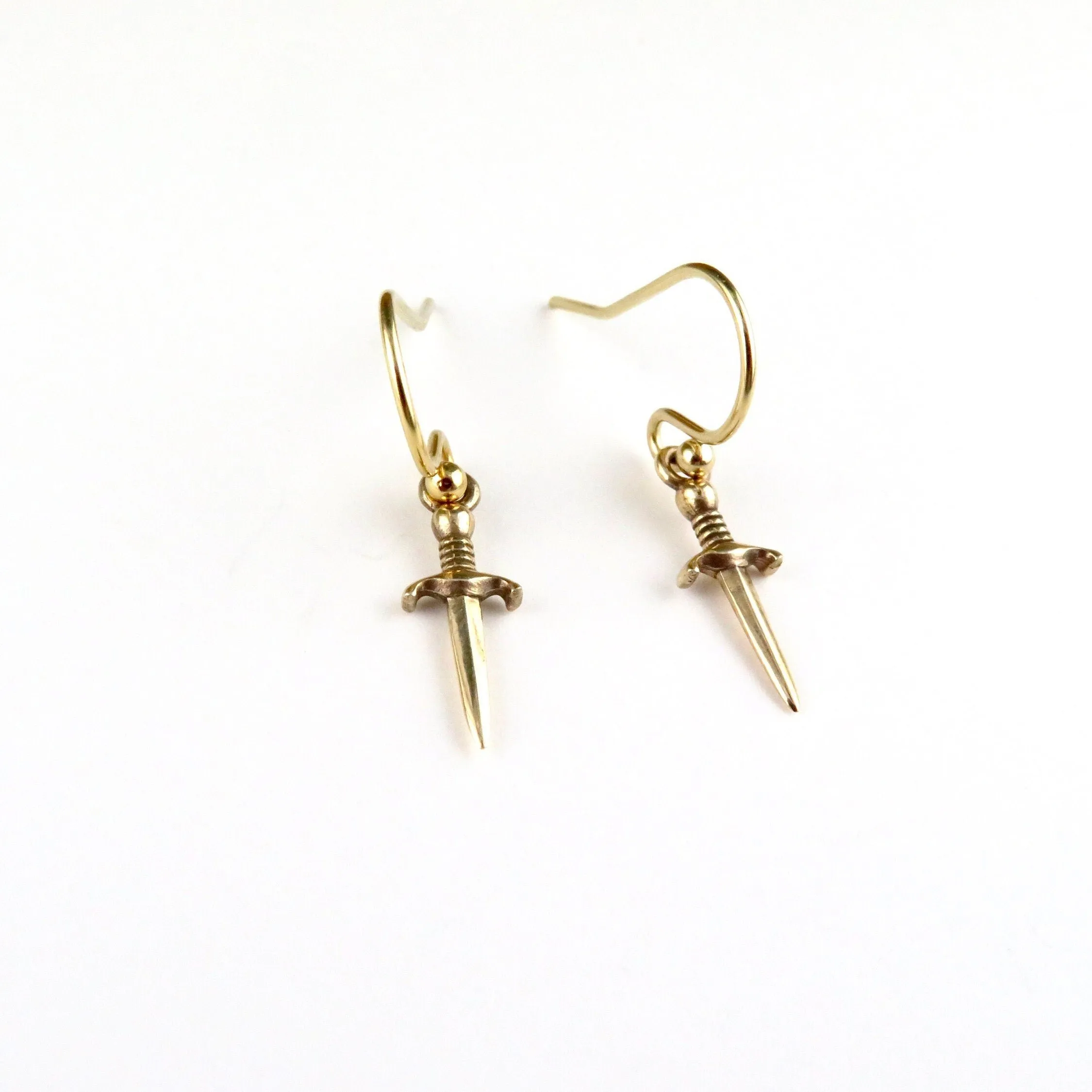 Bronze Dagger Earrings - Small