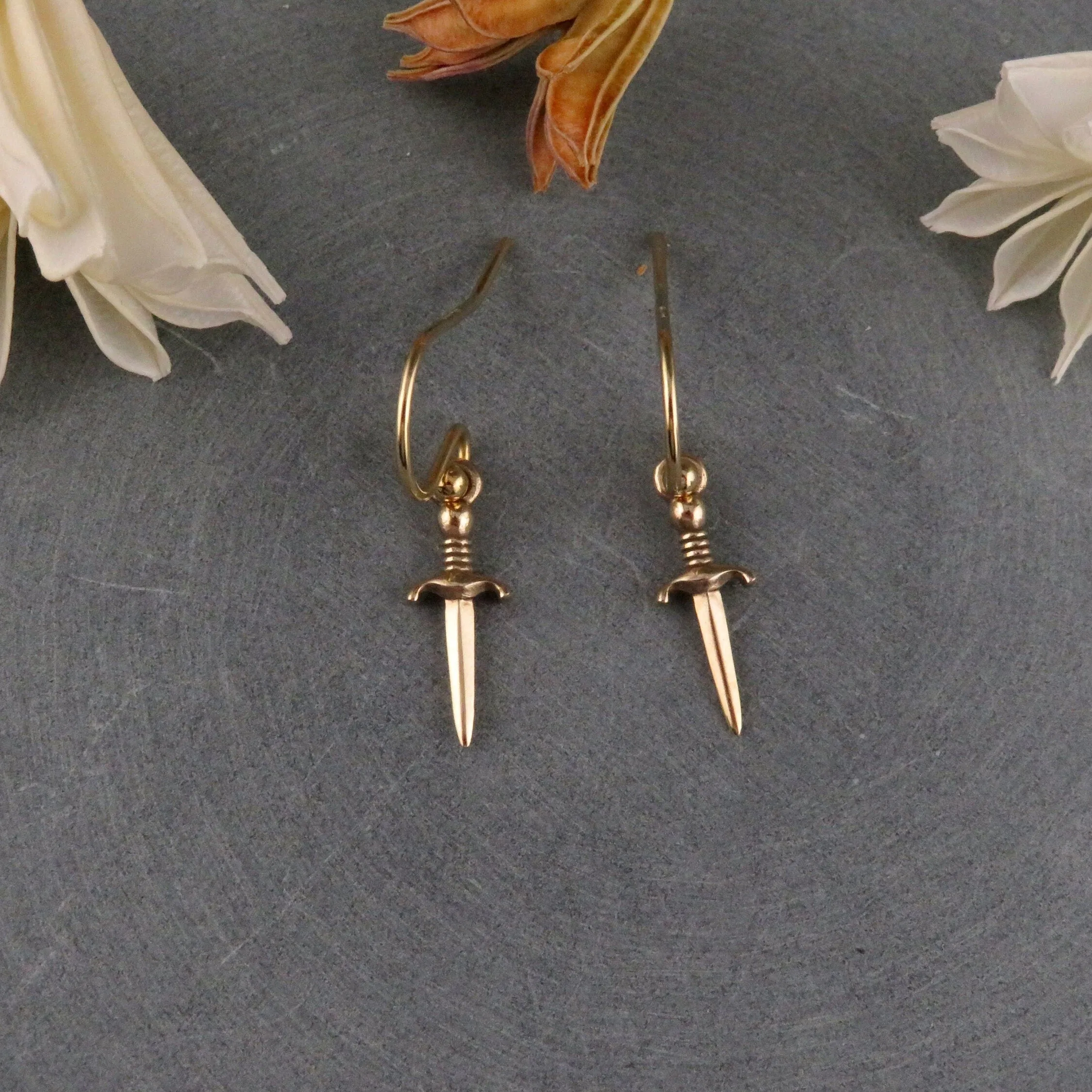 Bronze Dagger Earrings - Small