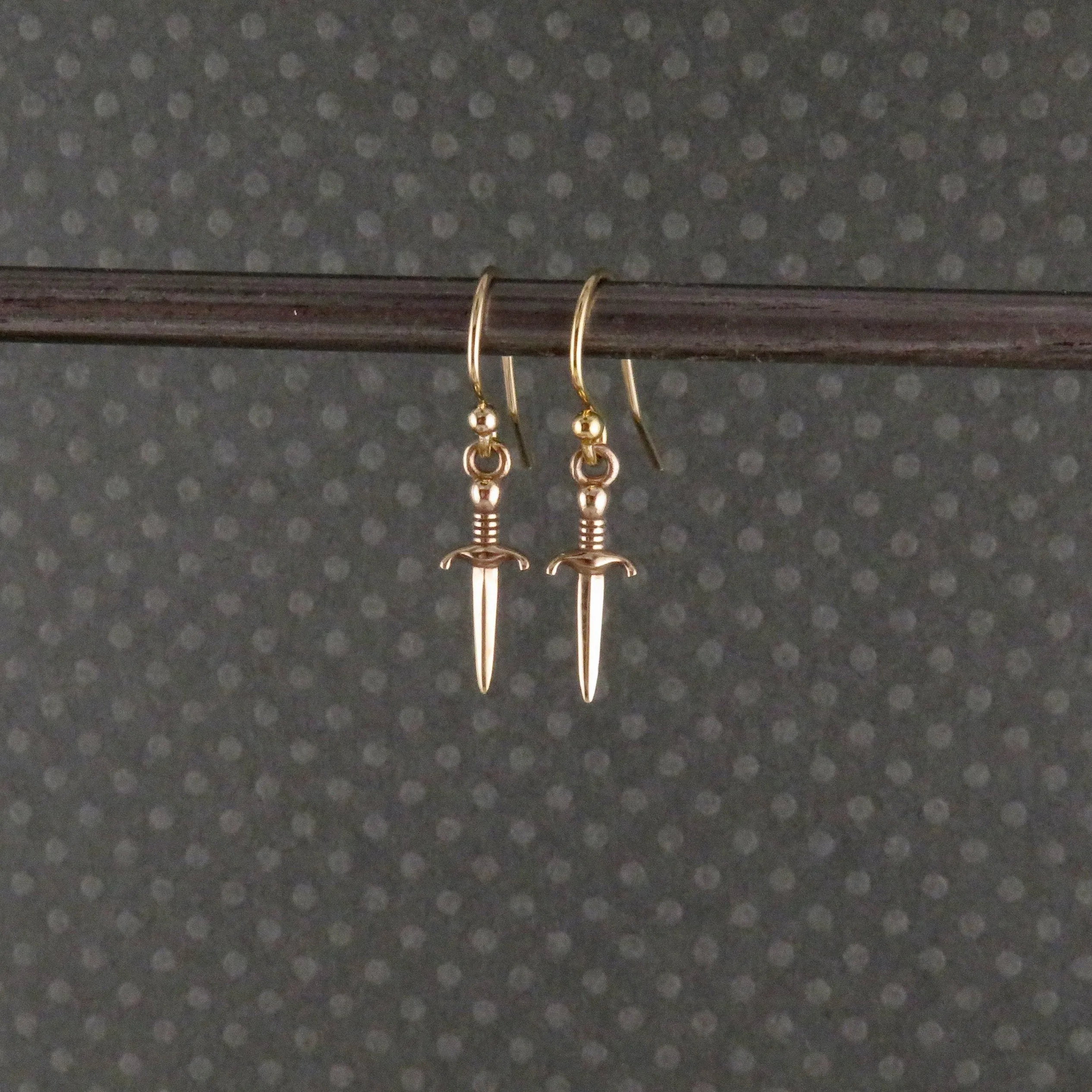 Bronze Dagger Earrings - Small