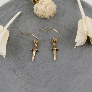 Bronze Dagger Earrings - Small