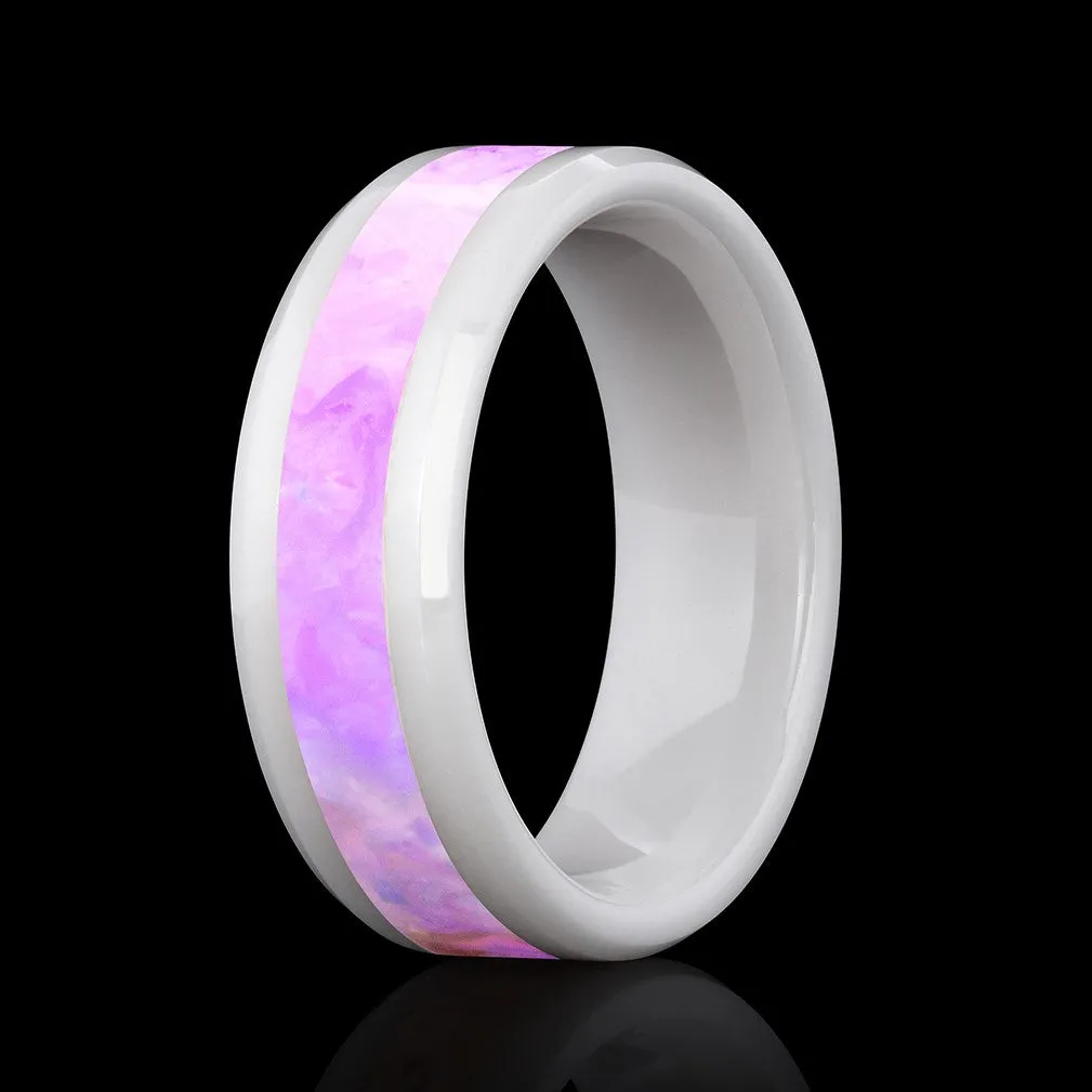 Cherry Blossom Opal Glowstone Ring