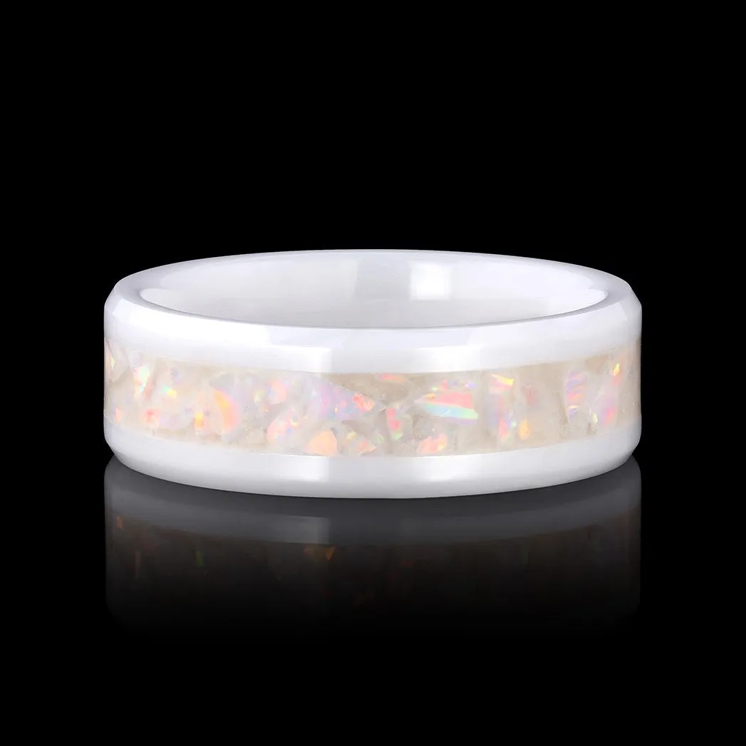 Cherry Blossom Opal Glowstone Ring