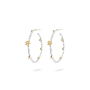 COMING and GOING STARLIGHT MEDIUM HOOP EARRINGS