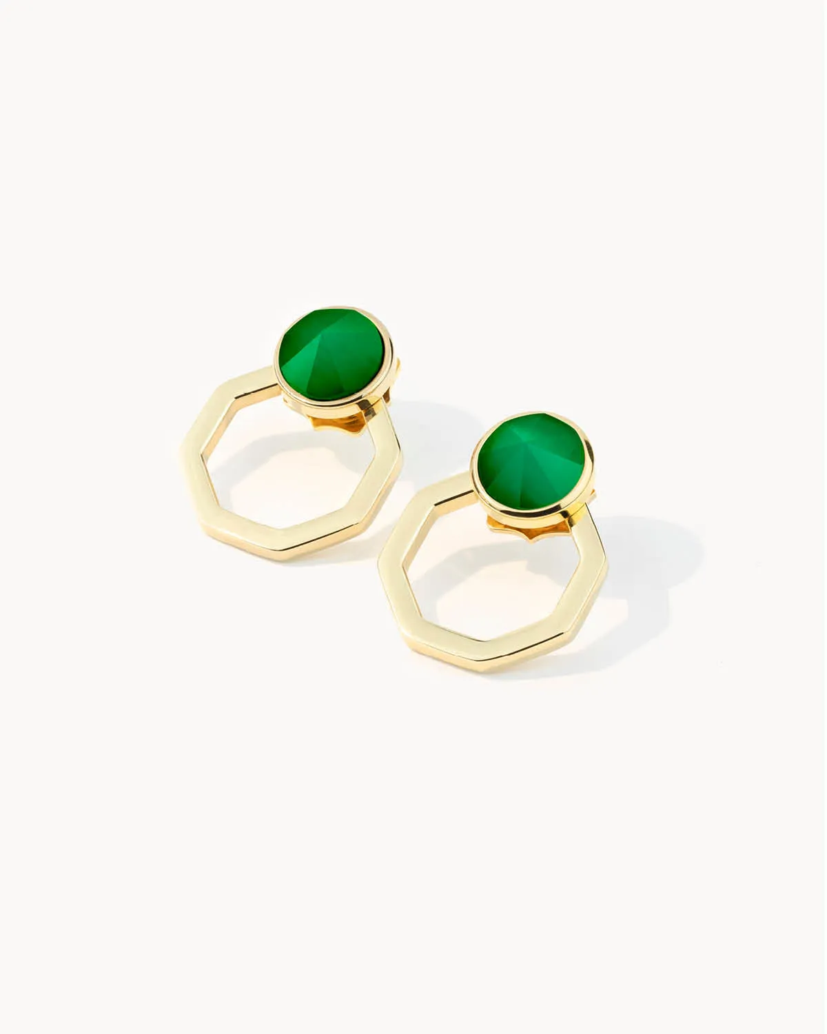 Confidence Octagon Ħabbata Earring Set, Gold