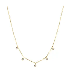 Dew Drop Necklace Multi Gold