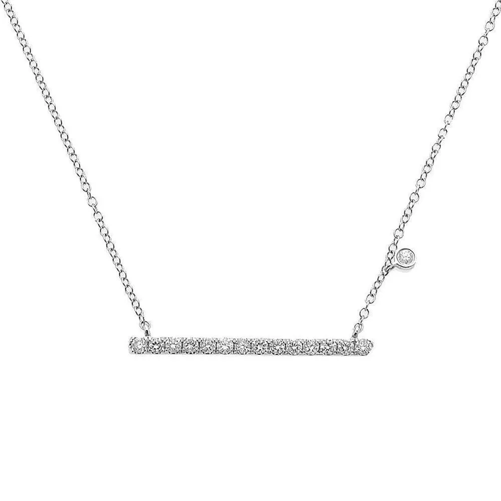 Diamond Bar Necklace