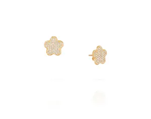 Diamond Clover Earrings