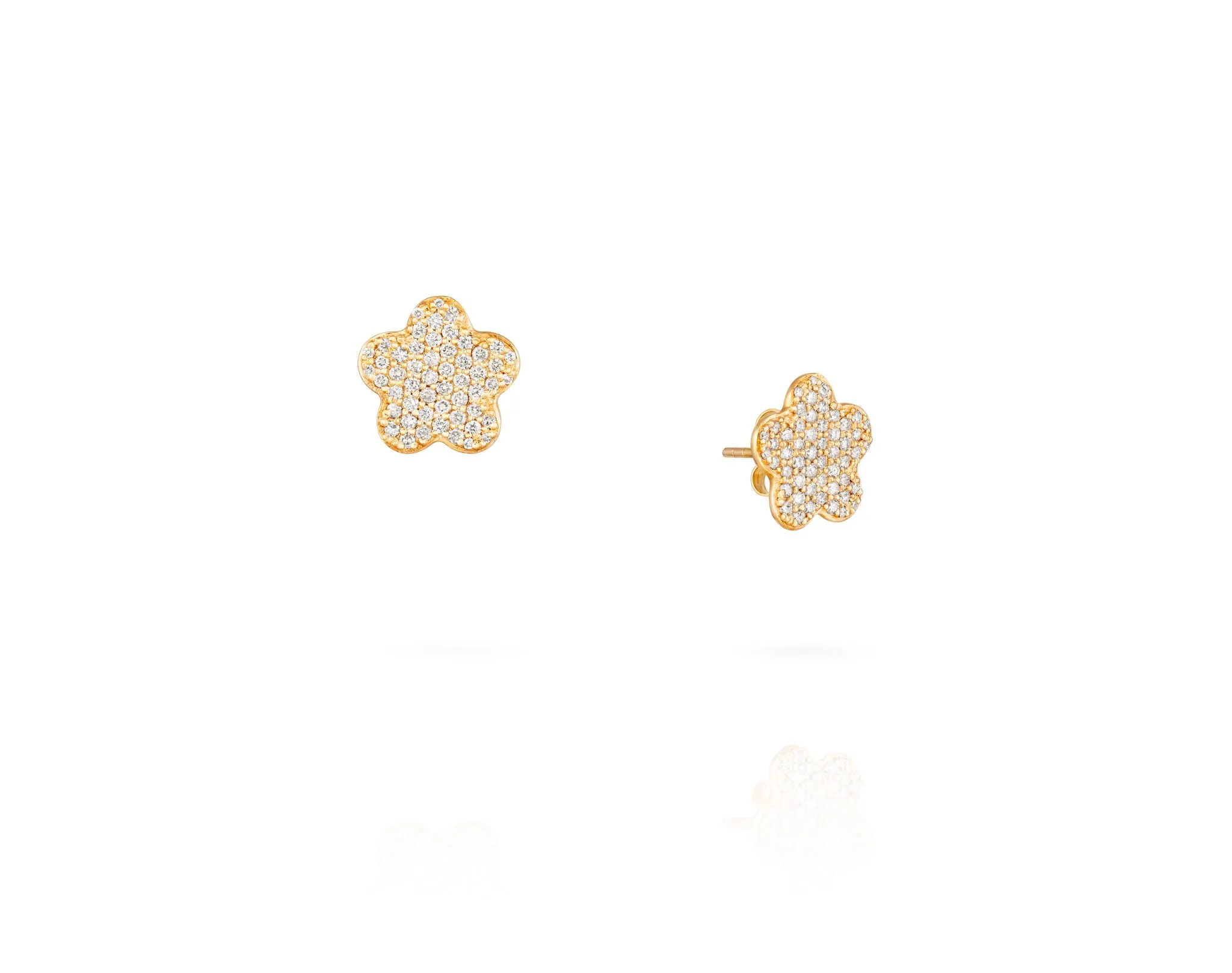 Diamond Clover Earrings