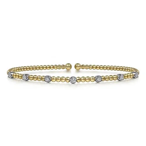 Diamond Station Bangle Bracelet