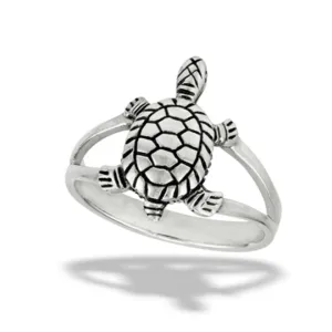 Double Shank Turtle Ring