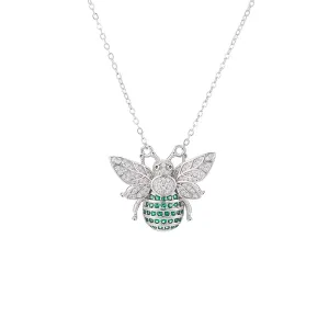 Emerald Bee Necklace