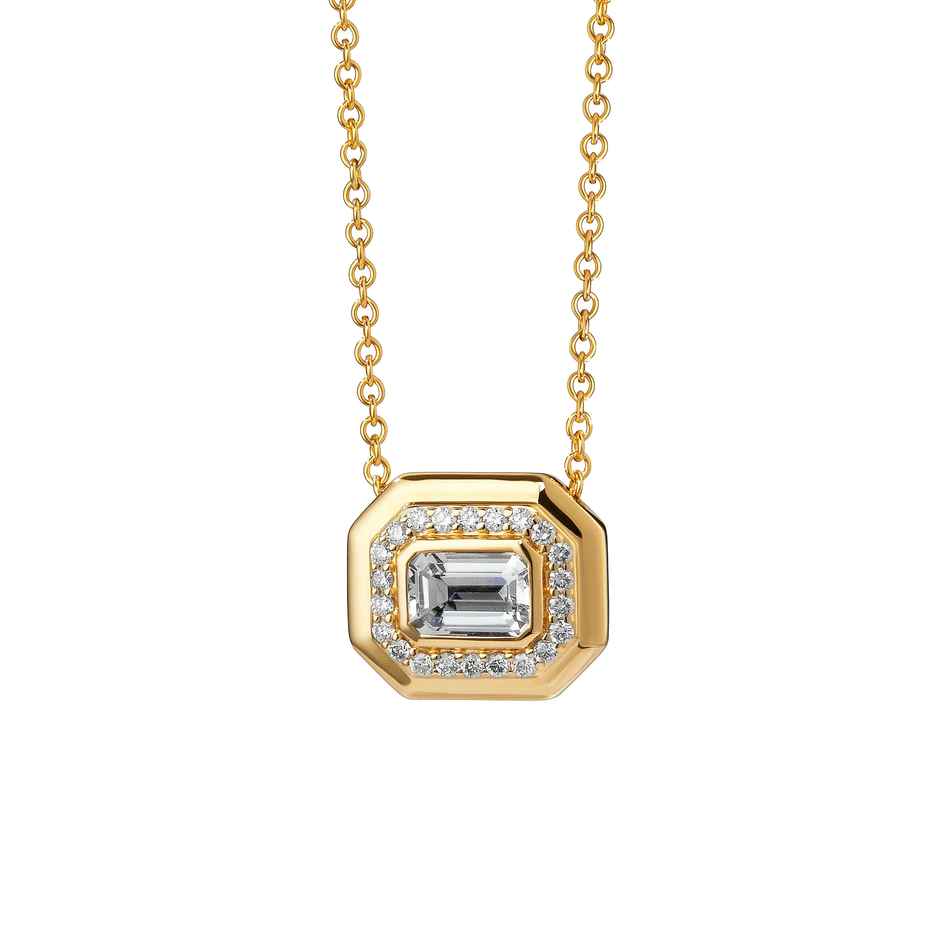 Emerald Cut Necklace