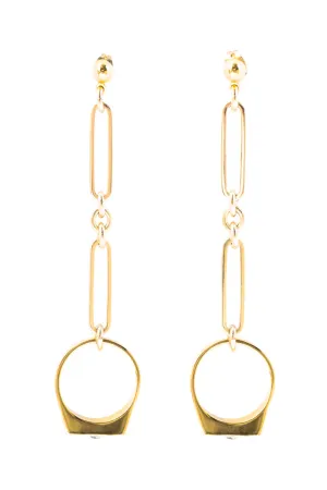 Espoir Chain Earrings - Gold