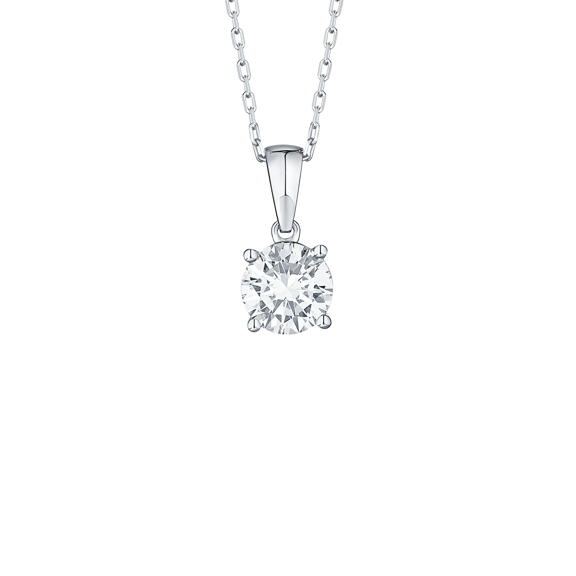 Essentials solitaire pendant necklace