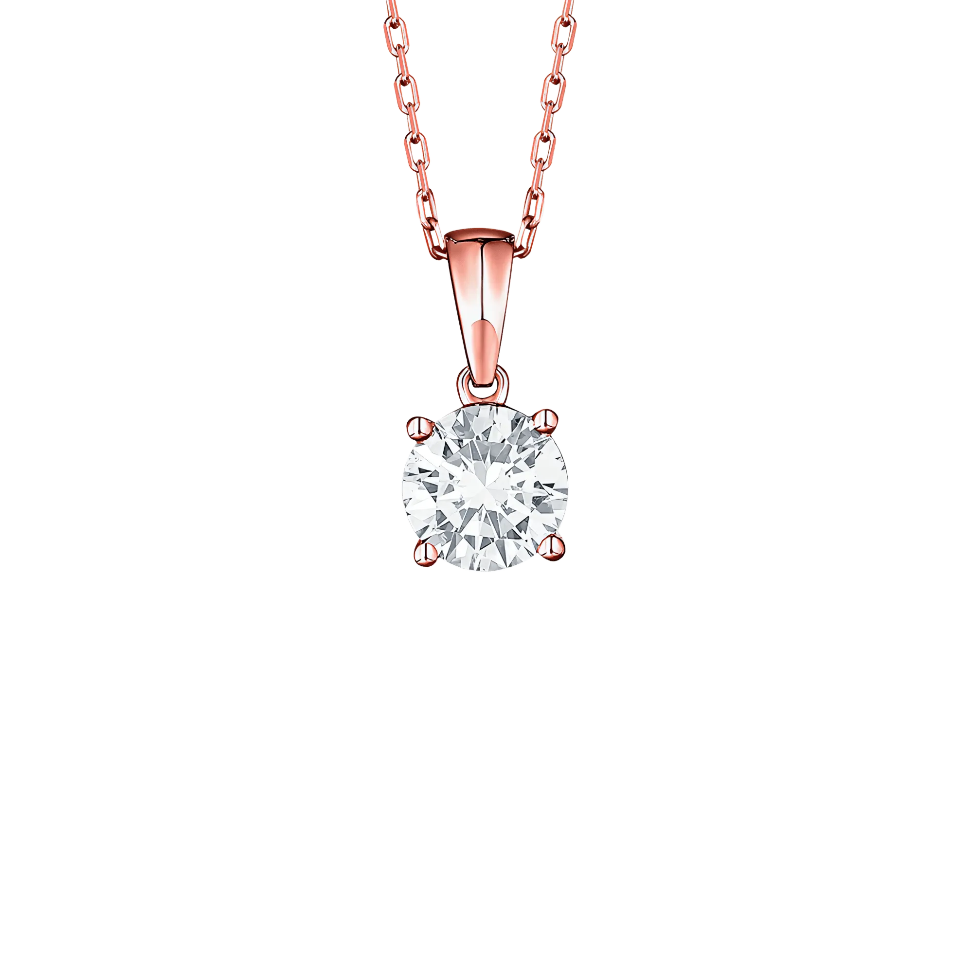 Essentials solitaire pendant necklace