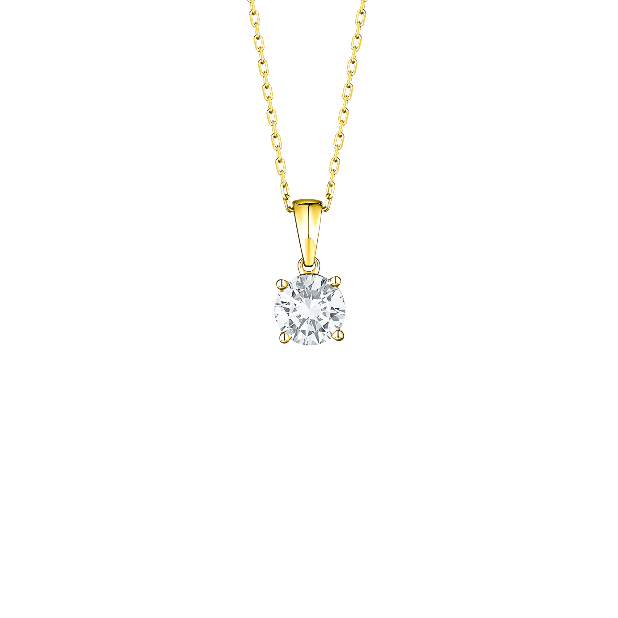 Essentials solitaire pendant necklace