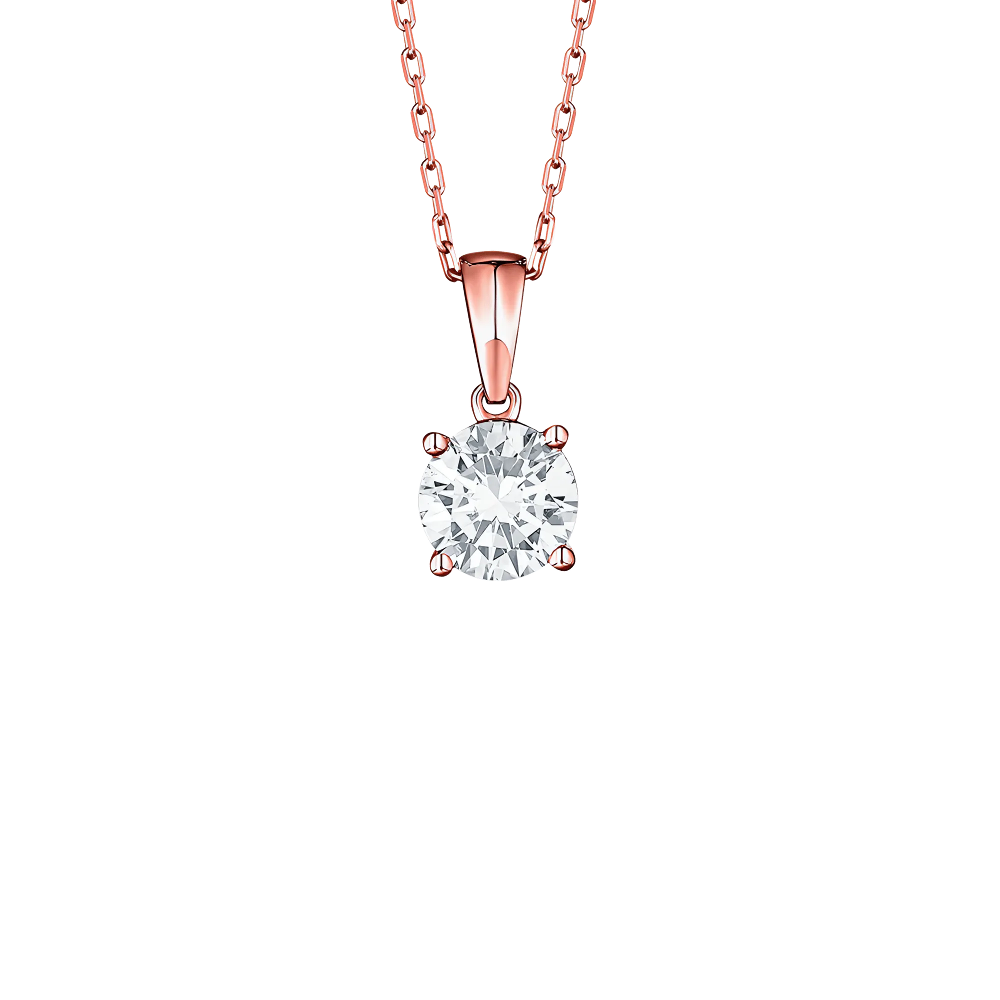 Essentials solitaire pendant necklace