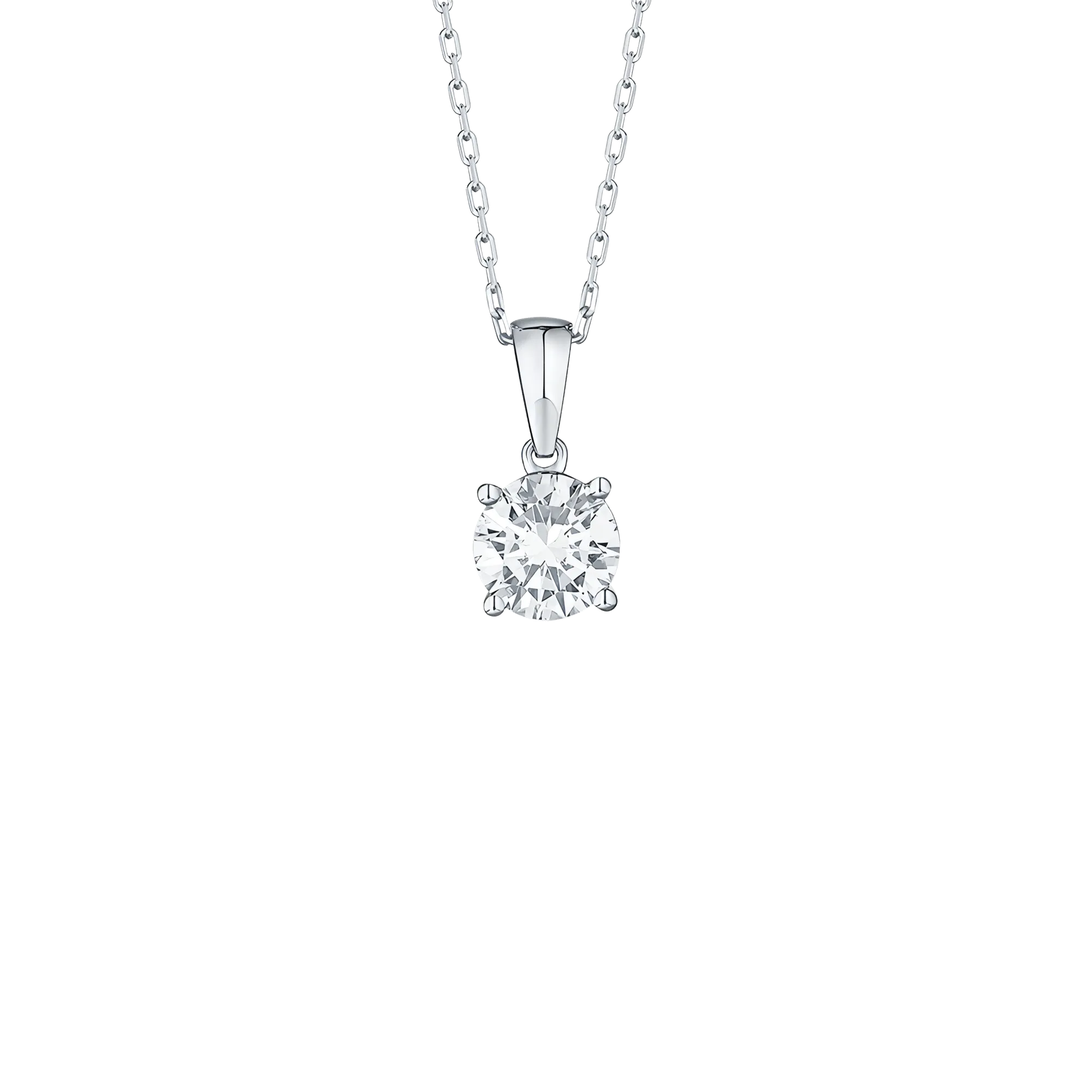 Essentials solitaire pendant necklace