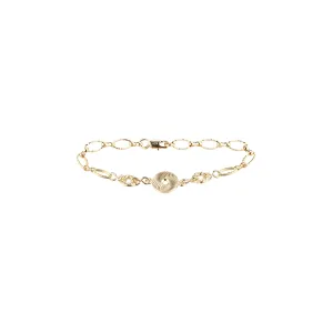 Fancy oval link bracelets plated in 14K Gold, Rose Gold colors