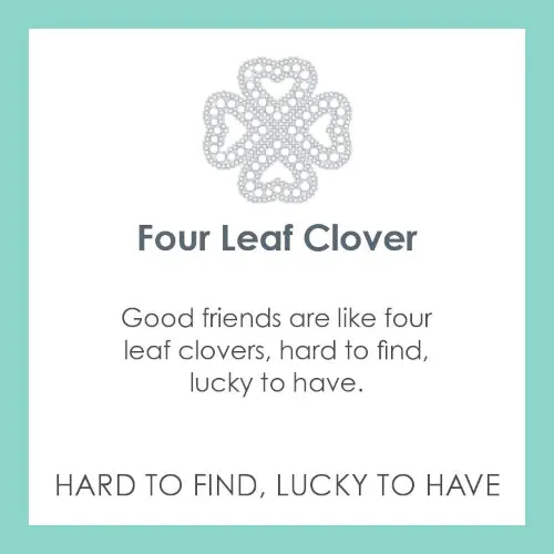 Four Leaf Clover Small Pendant - Silver