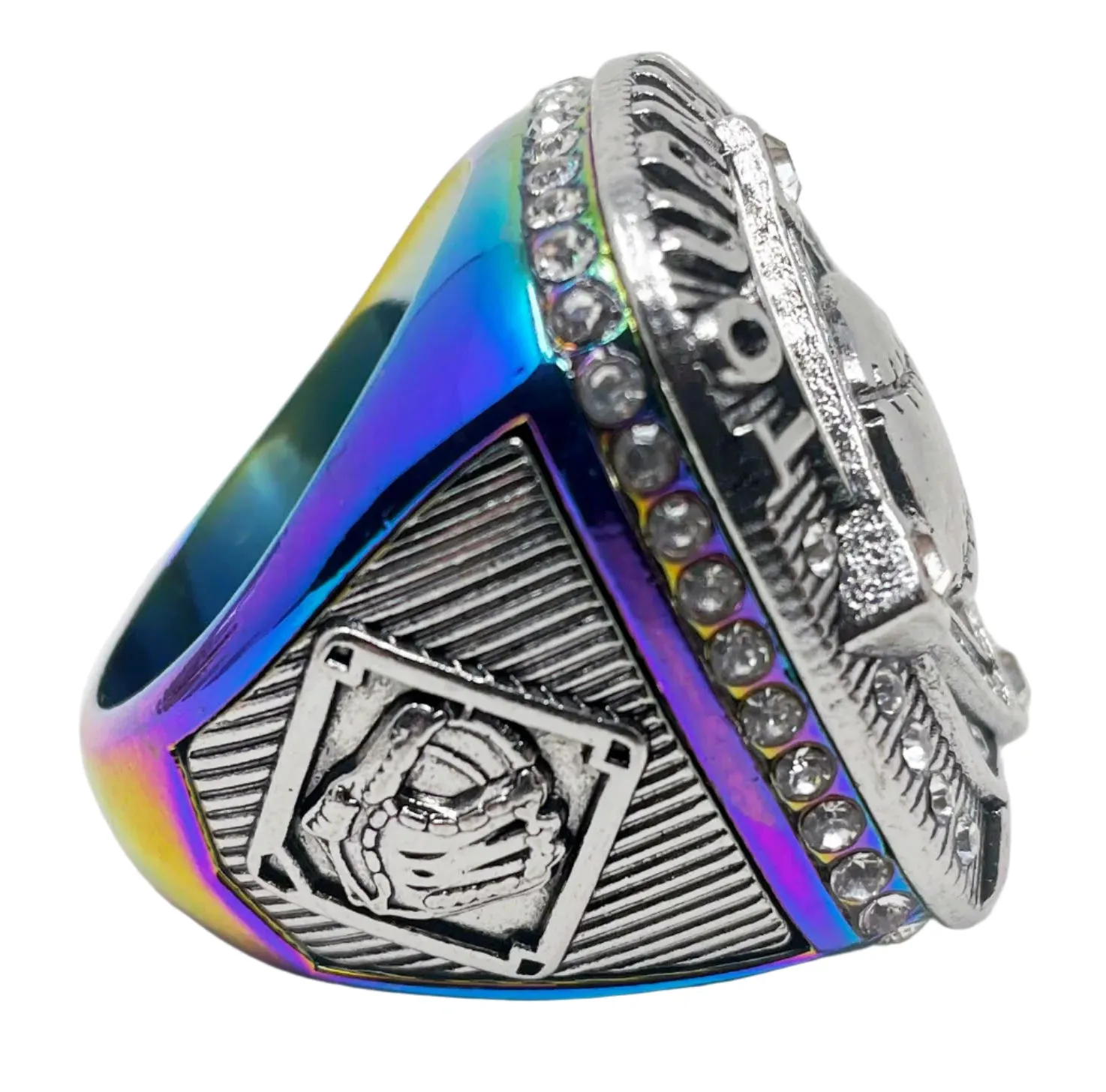 Generic Ring 2 Rainbow/Silver