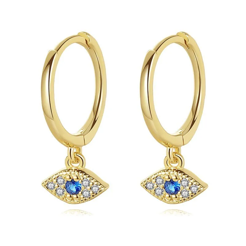 Geometric Star Diamond Hoop Earrings