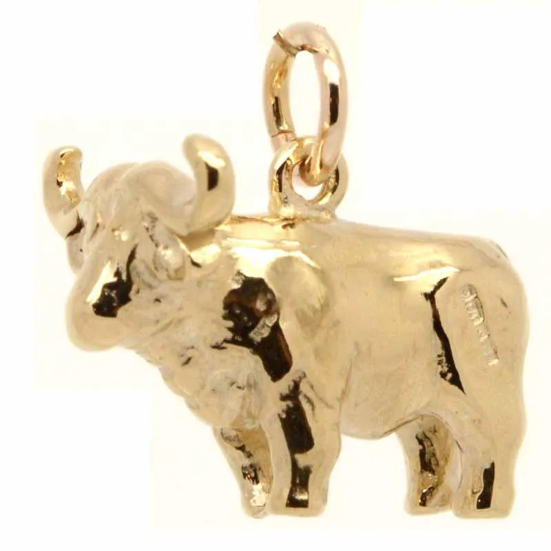 Gold Cape or African Buffalo Charm