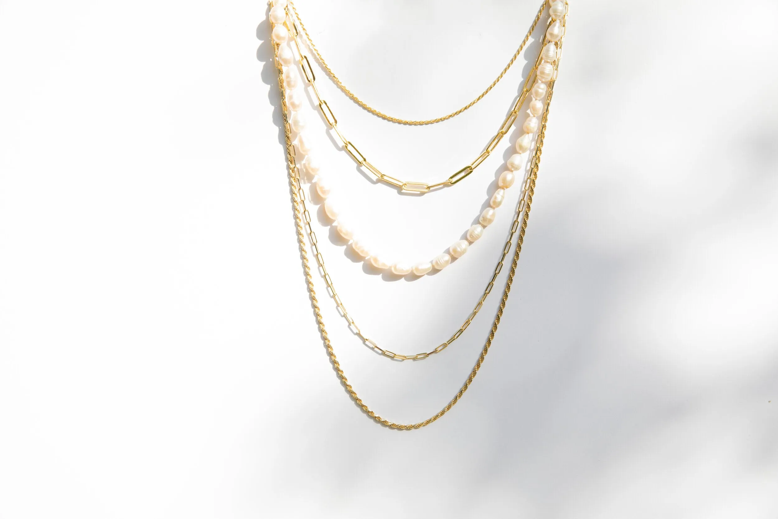 Gold Plated Delicate Rope Chain Necklace