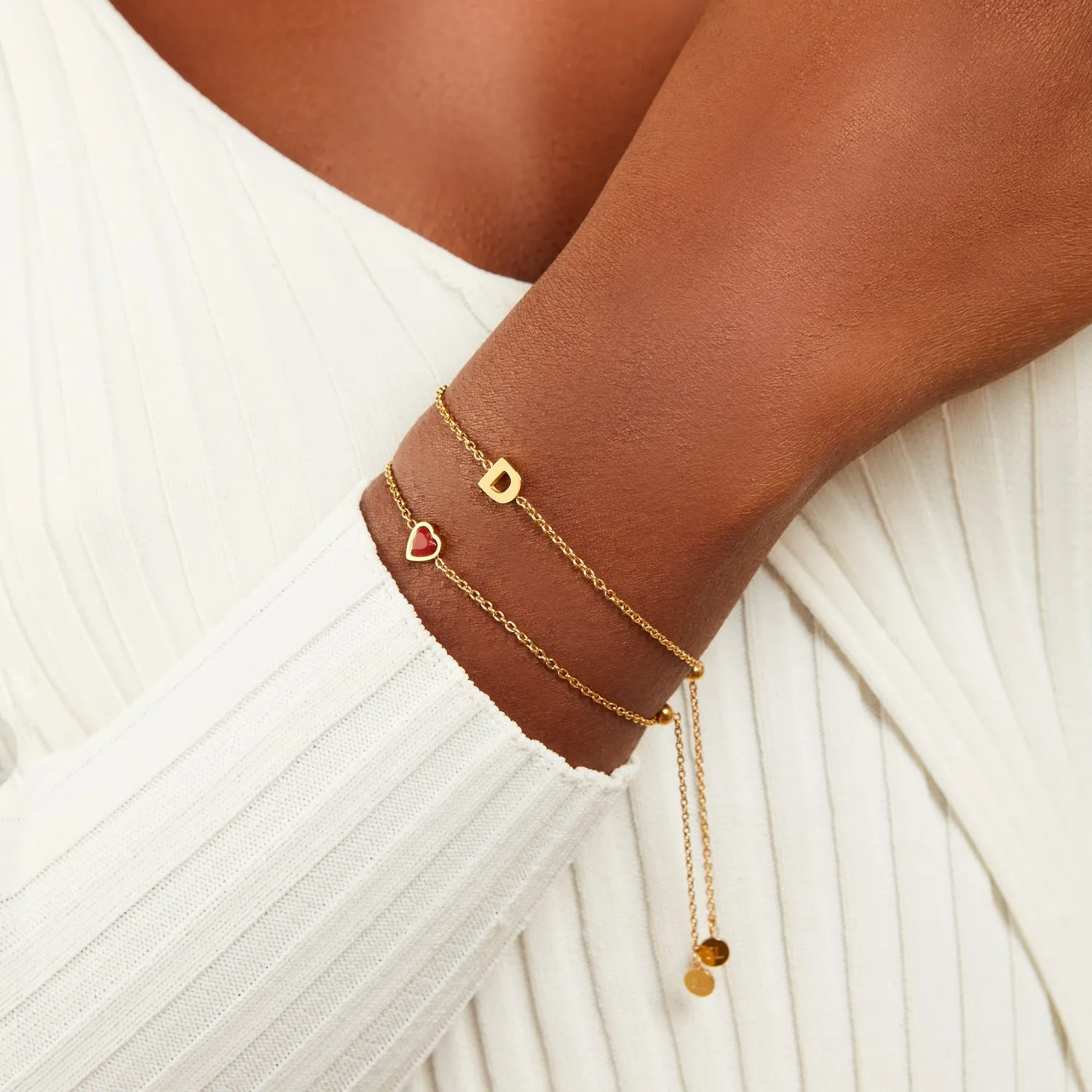 Initial Bracelet Bundle (Gold)