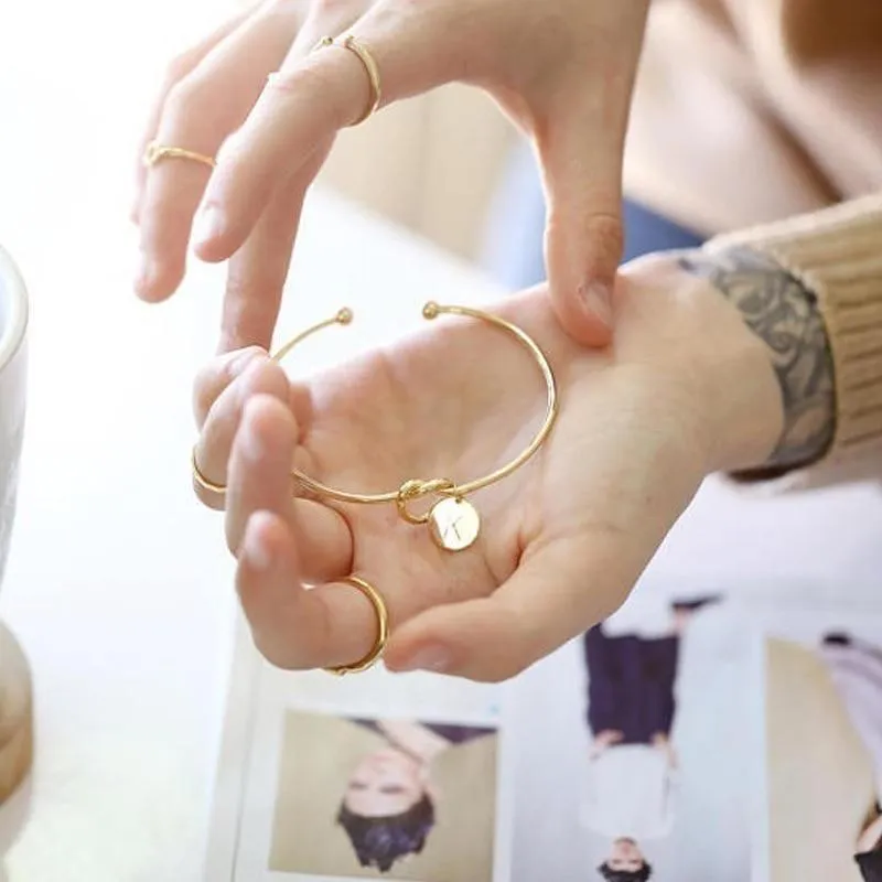 Initial Knot Bracelet